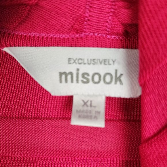 Exclusively Misook XL bundle open front cardigan Pink Black - Picture 5 of 14